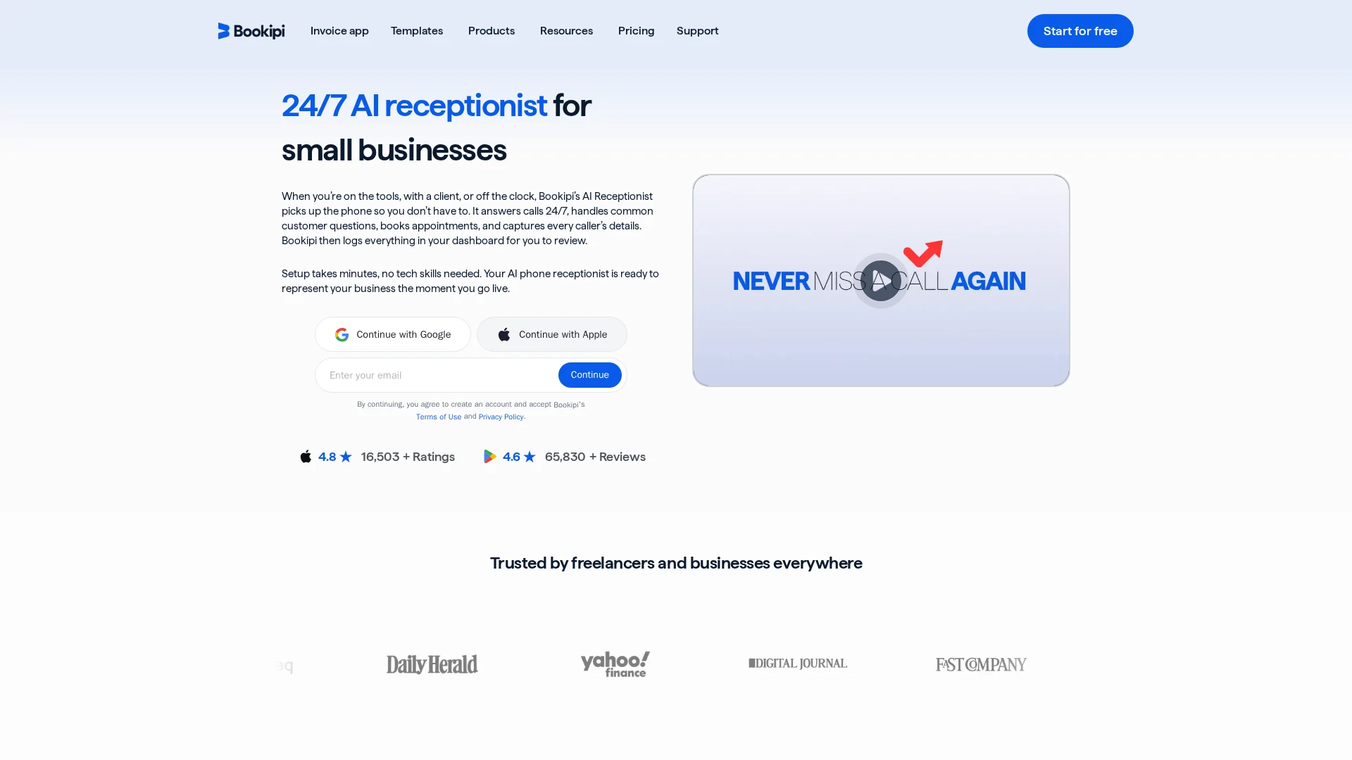 Bookipi AI Receptionist