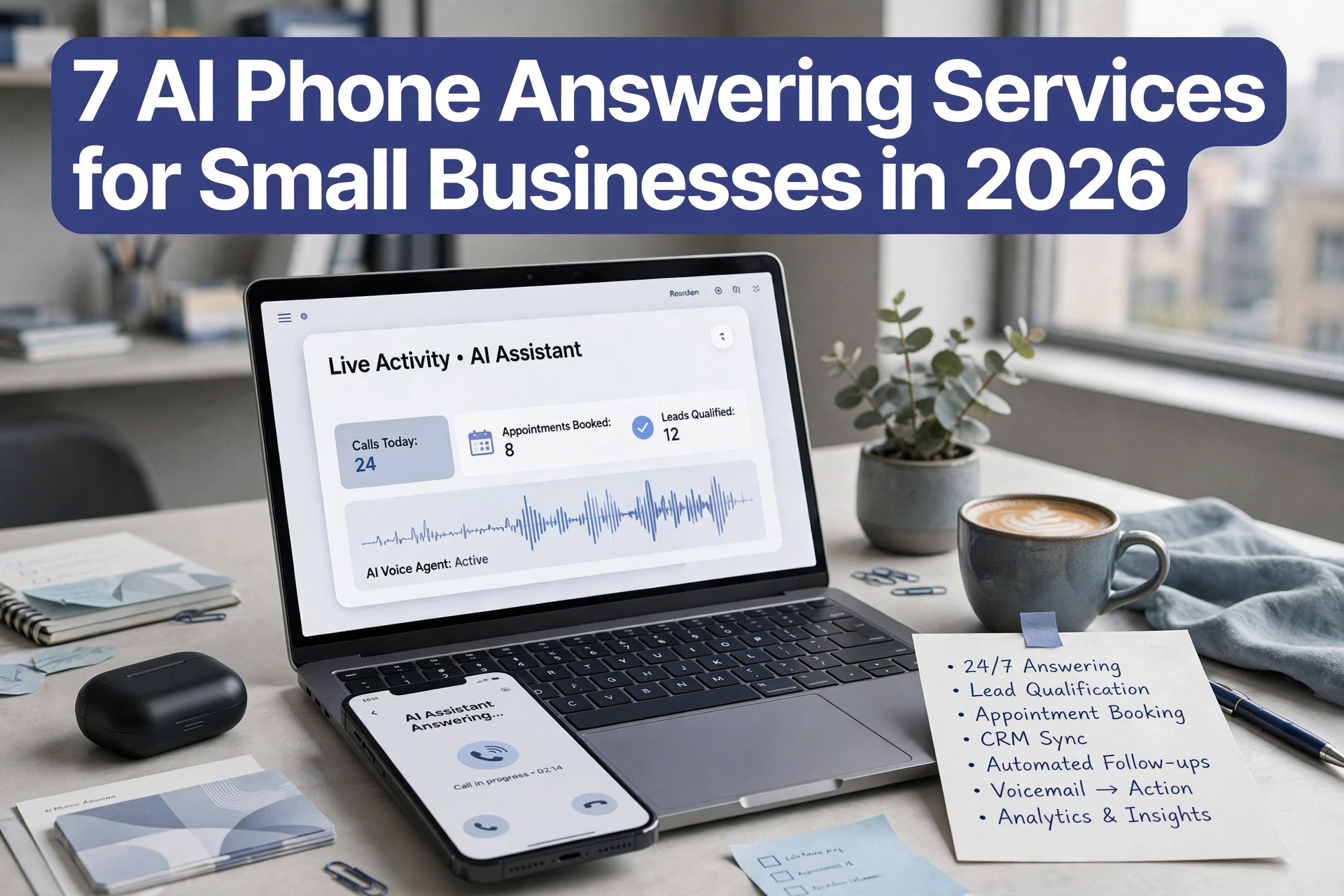 7 AI Phone Answering Services for Small Businesses in 2026