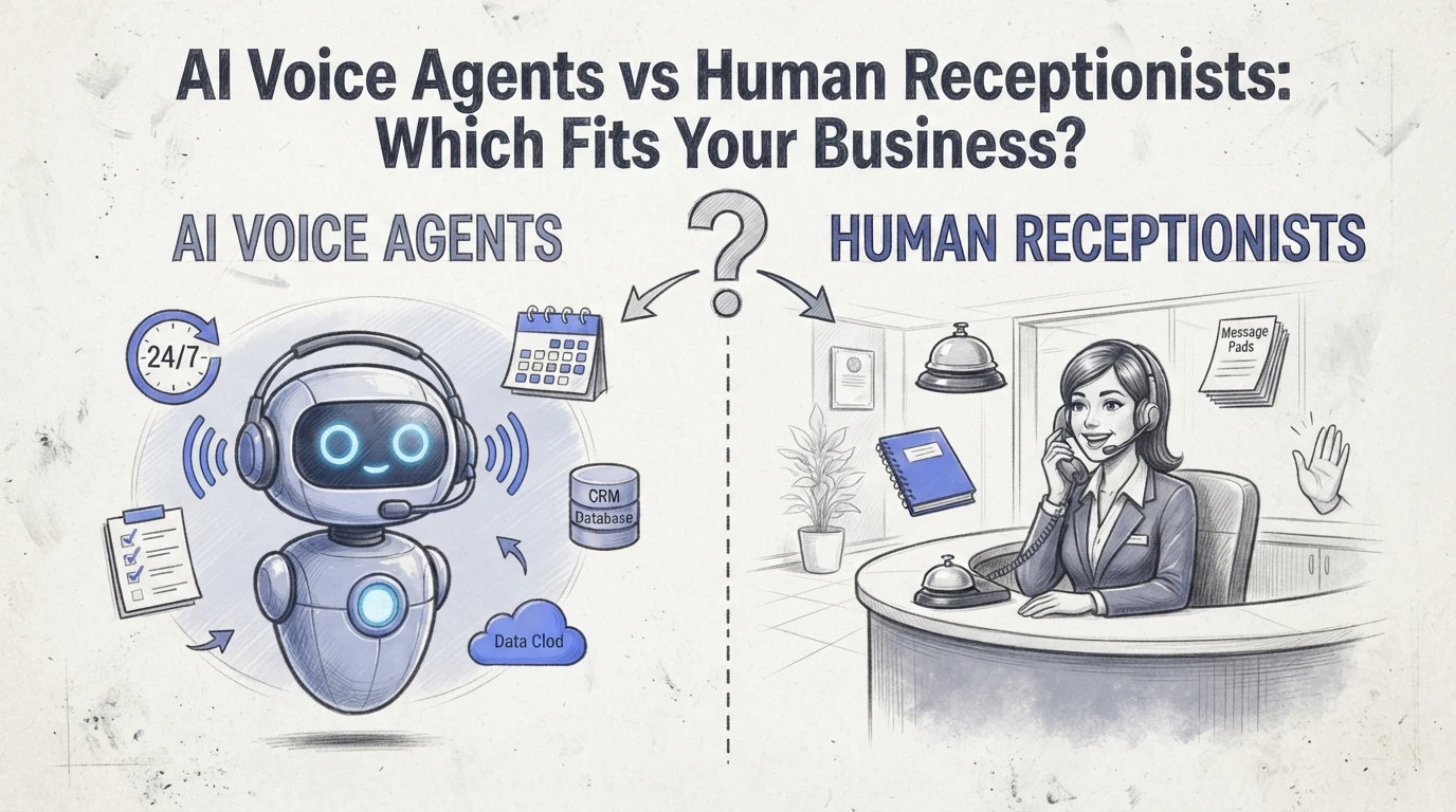 AI Voice Agents vs Human Receptionists: Which Fits Your Business?